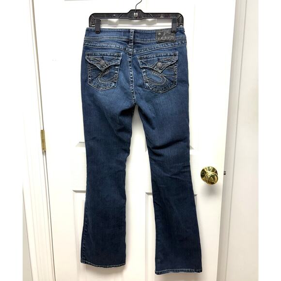 Silver Suki Jeans, Surplus, Flap Pocket, Medium Wash, Boot, Women's Size 29 x 32 - Picture 3 of 6